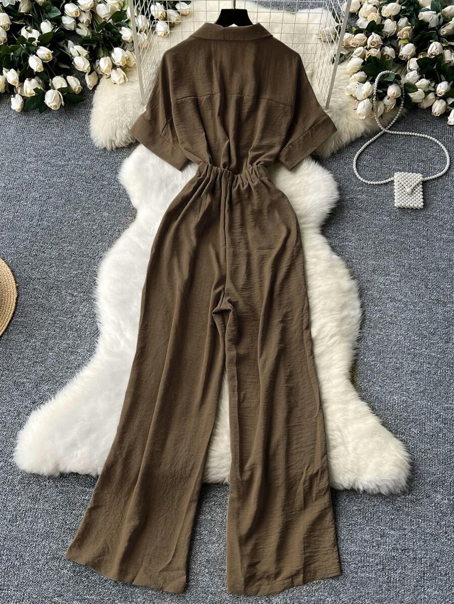 SHEIN KOMBINEZON KRÓTKI RĘKAW S06__S
