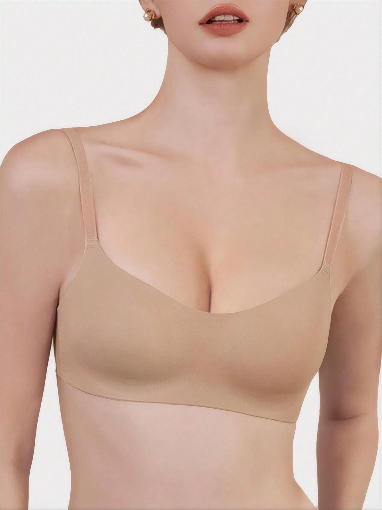 SHEIN BEŻOWY BIUSTONOSZ BASIC S09__L