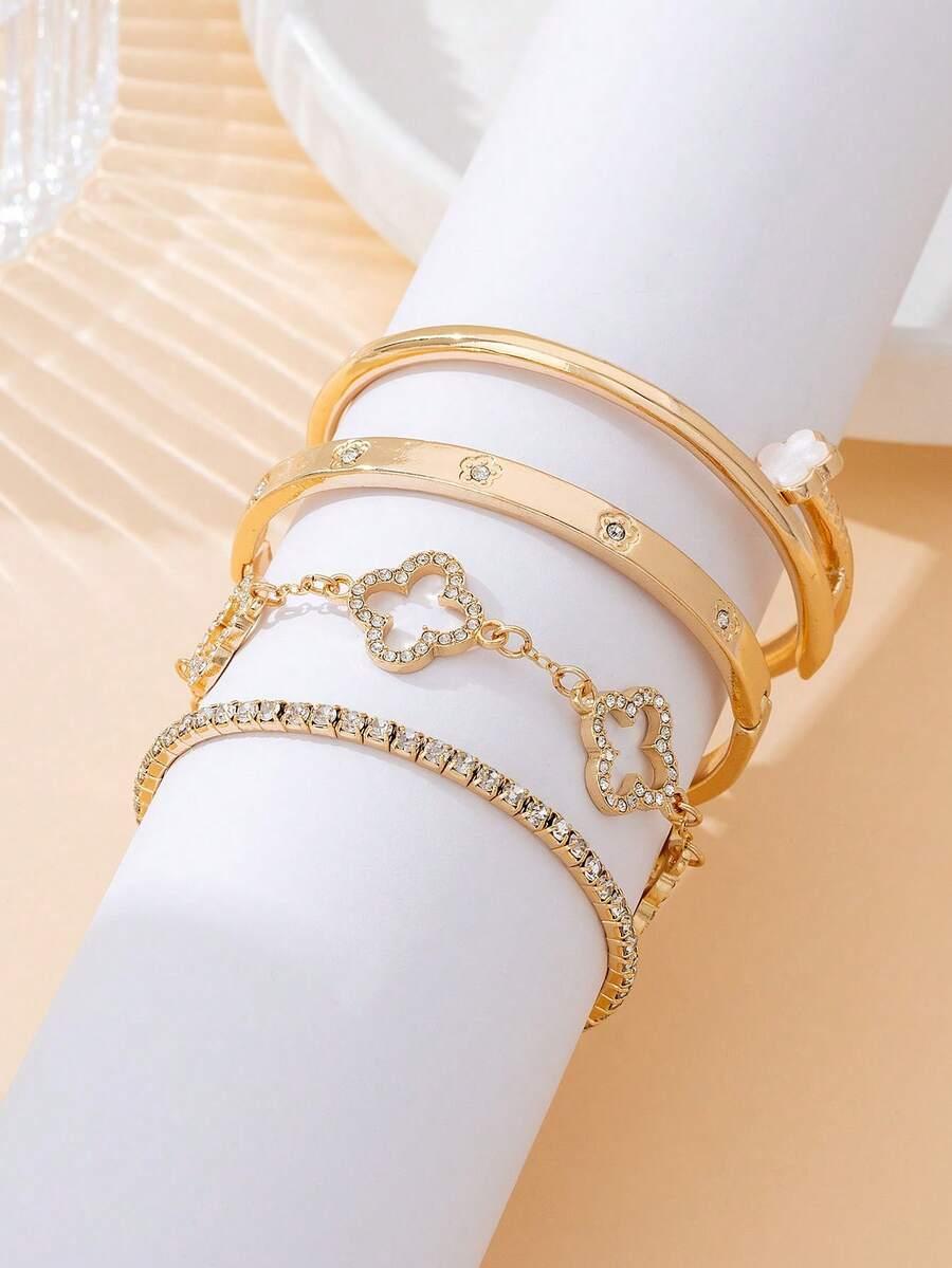 SHEIN ZŁOTA BRANSOLETKA 3-PACK S07