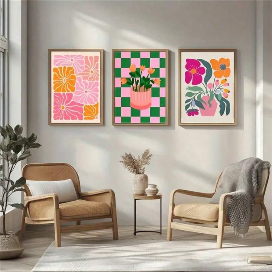 SHEIN PLAKAT NA ŚCIANĘ 3-PACK S07__40X60