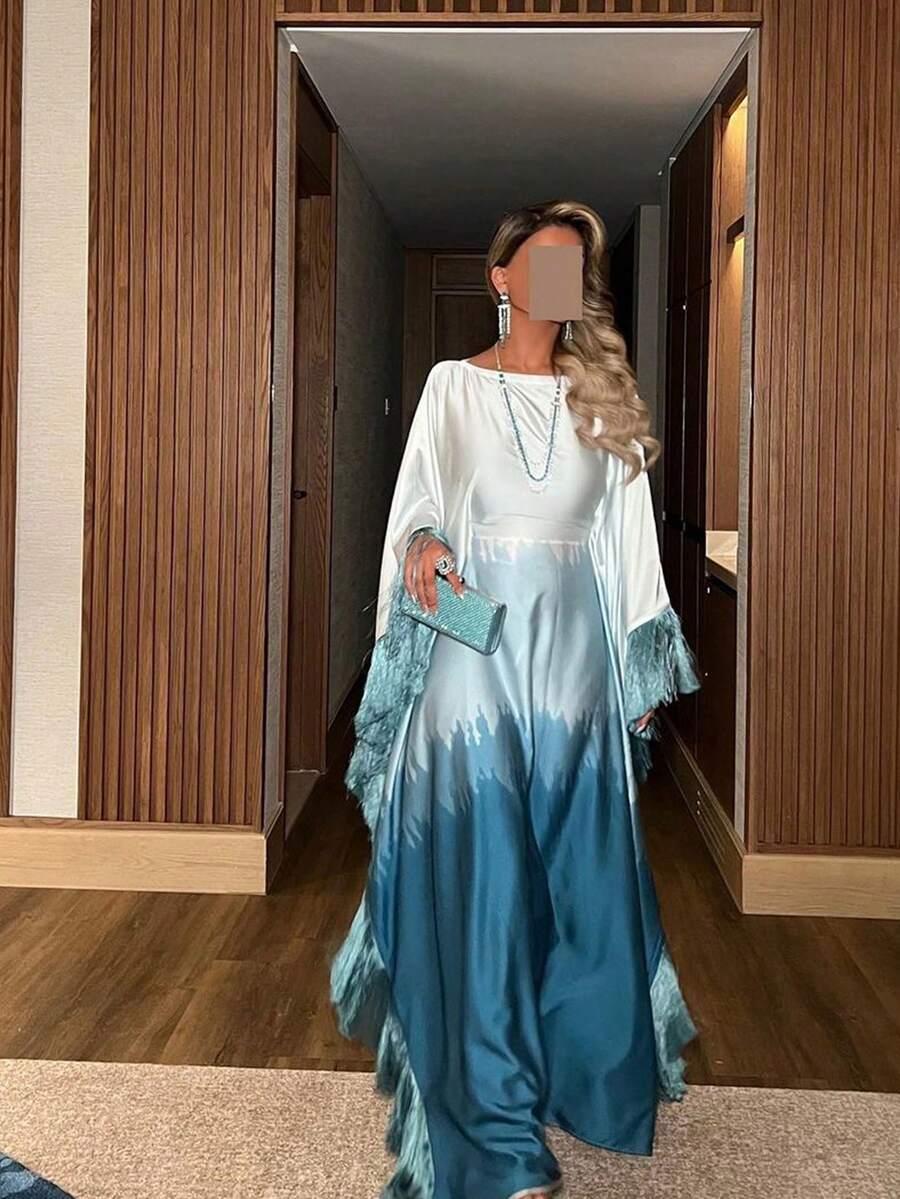 HAFIZAH SATYNOWA MAXI SUKIENKA FRĘDZLE S06__OS