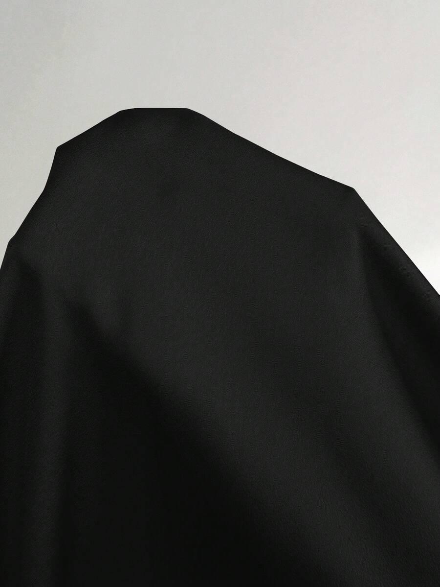 SHEIN CZARNY KOMPLET BLUZKA SPÓDNICA S06__48