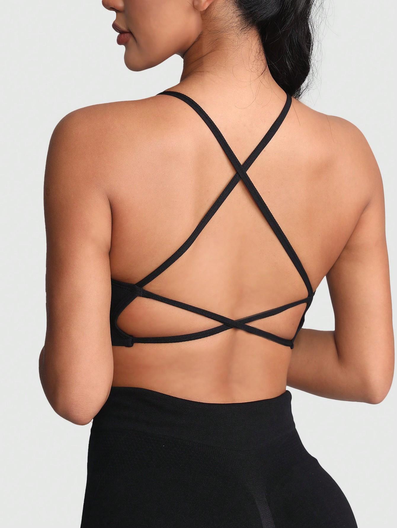 SHEIN CZARNY BIUSTONOSZ SPORTOWY S06__S