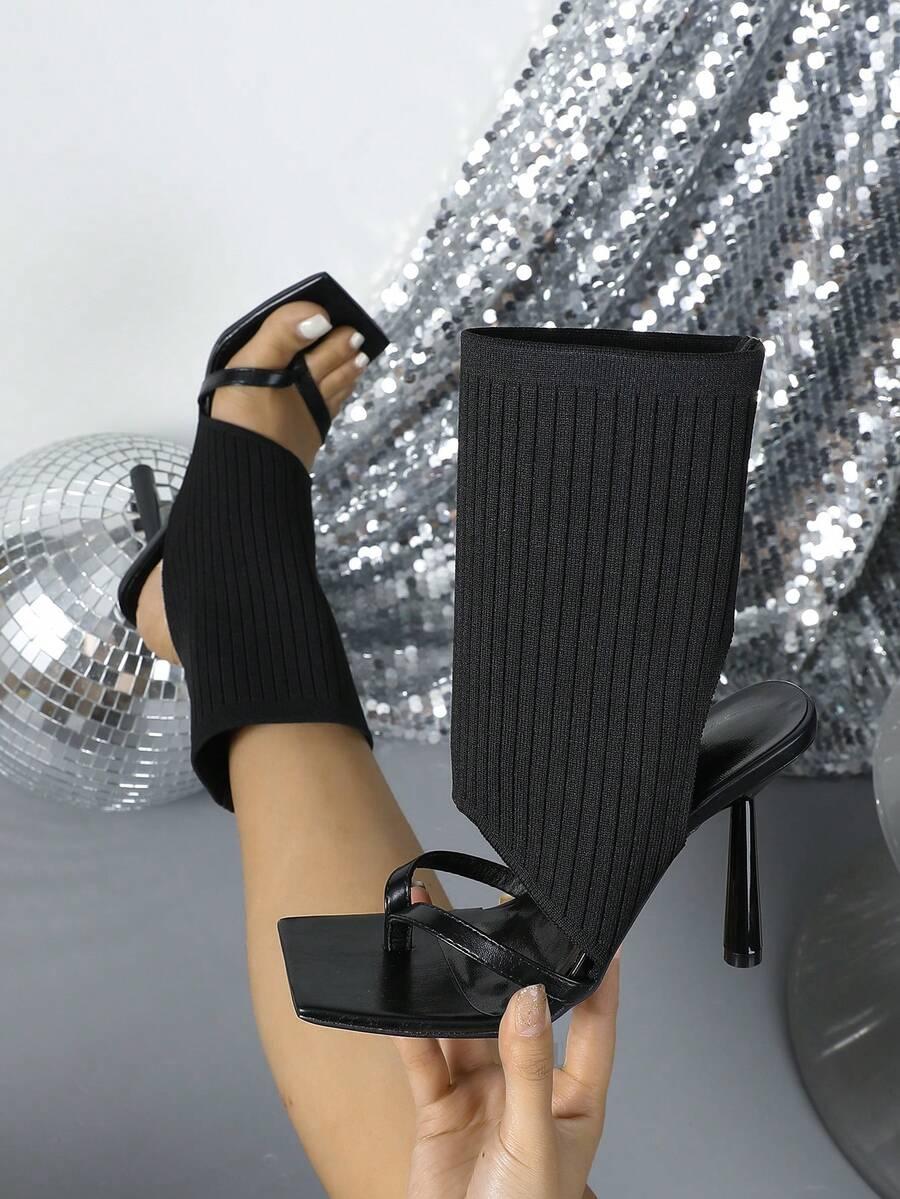 SHEIN CZARNE SANDAŁY OBCAS S06__41