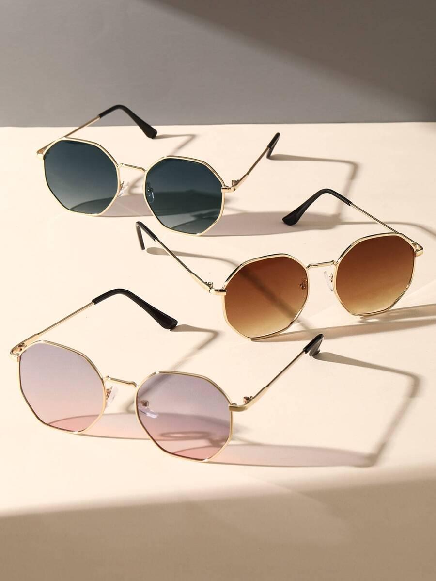 SHEIN OKULARY PRZECIWSŁONECZNE CASUAL 2-PACK S07