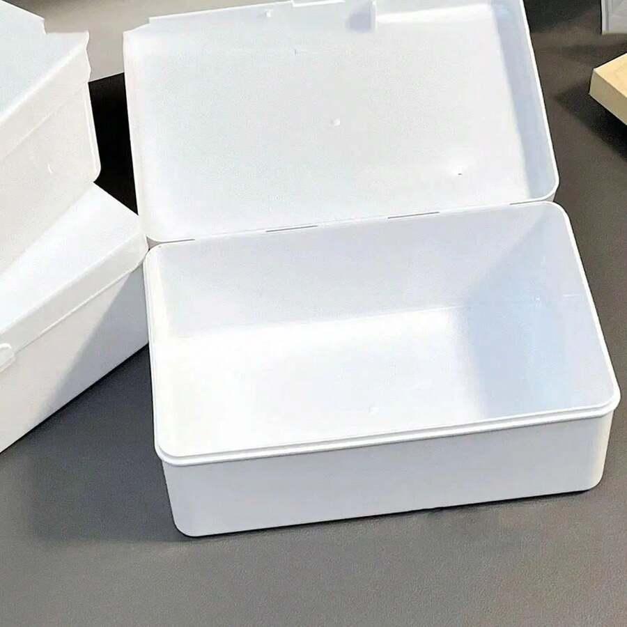 SHEIN BIAŁE PLASTIKOWE PUDEŁKO S07__17X7