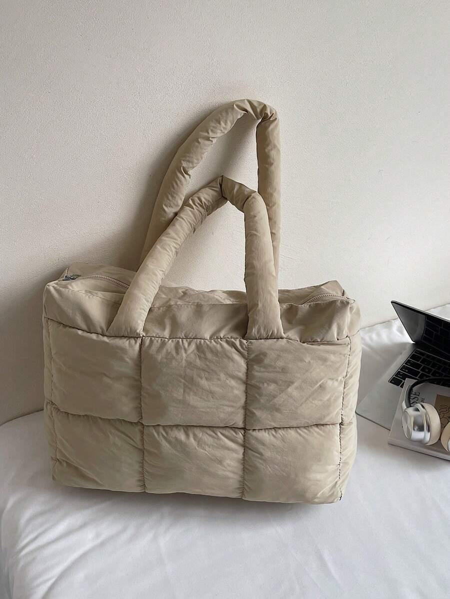 SHEIN BEŻOWA TOREBKA NA RAMIĘ S07__38X15X29