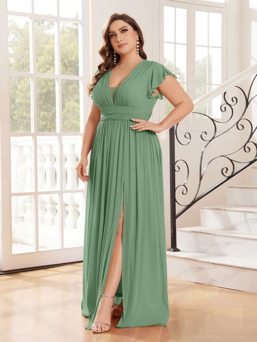 SHEIN ZIELONA MAXI SUKIENKA S06__XXL