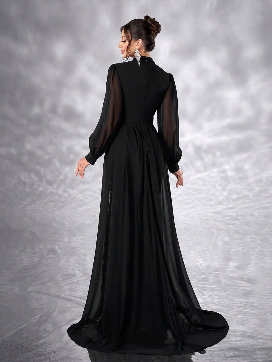 GIFFNISETI CZARNA MAXI SUKIENKA S06__XL