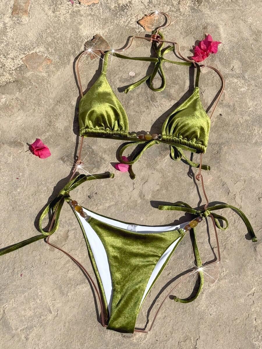 SHEIN DWUCZĘŚCIOWY STRÓJ KĄPIELOWY S09__M