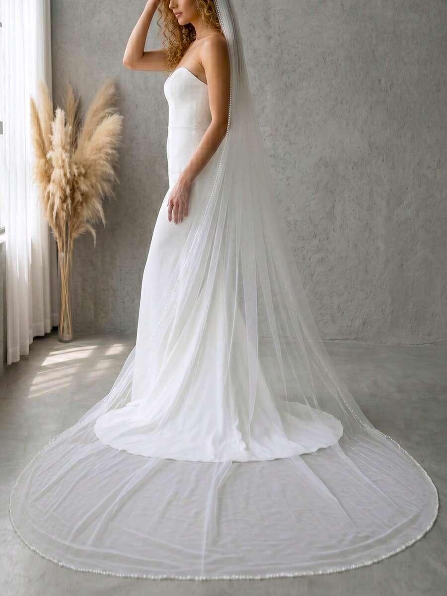 SHEIN BIAŁY WELON TIUL S07__200CM