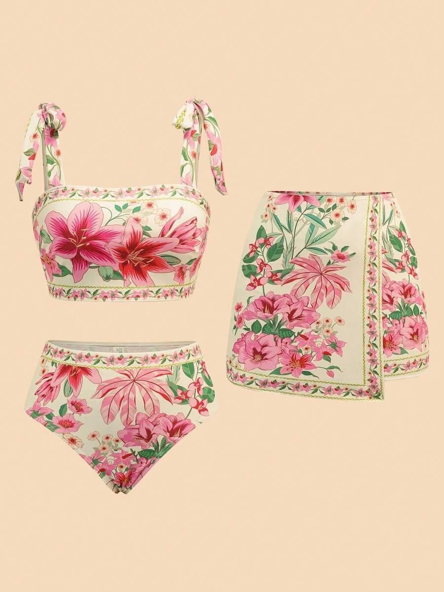 SHEIN DÓŁ OD BIKINI WZÓR S09__M