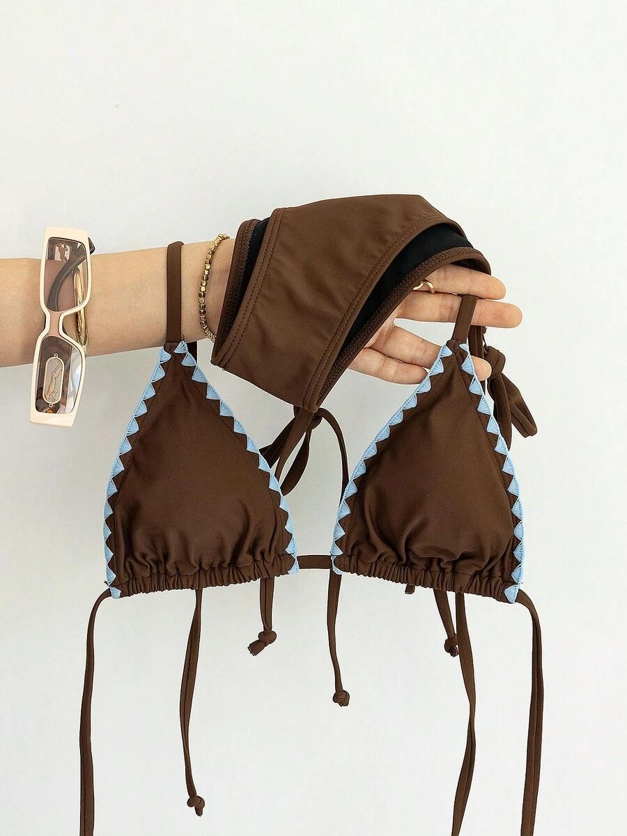 SHEIN DWUCZĘŚCIOWY STRÓJ KĄPIELOWY S09__M