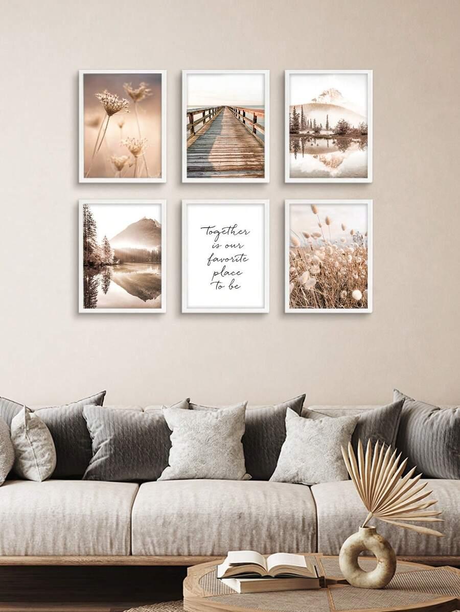 SHEIN PLAKAT NA PŁÓTNIE 6-PACK S07__30X40CM