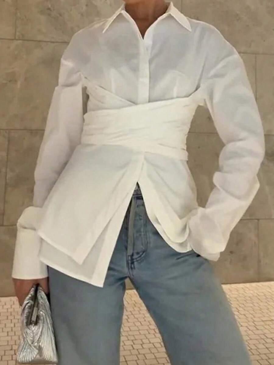 SHEIN KOSZULA DŁUGI RĘKAW S09__XS