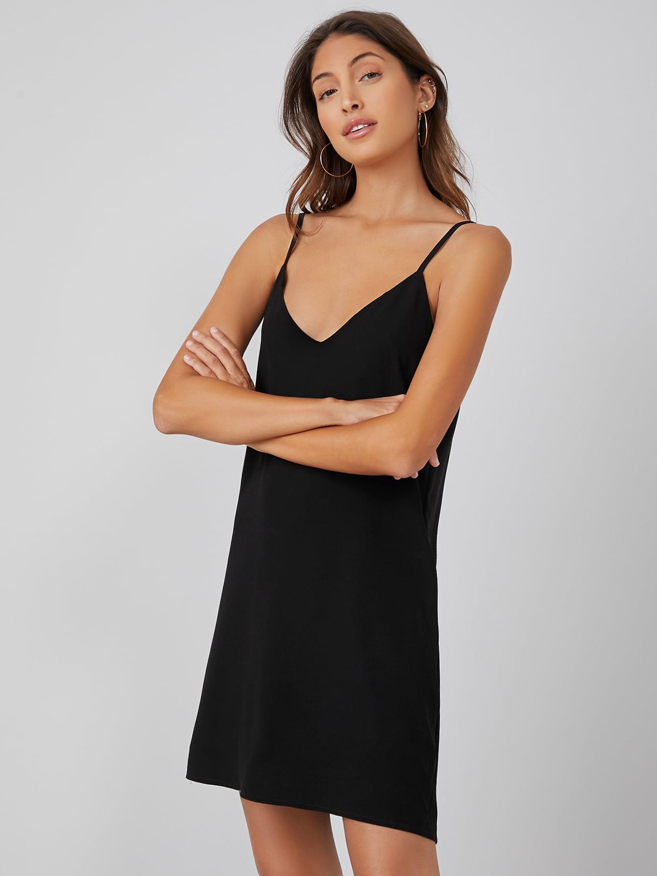 SHEIN PROSTA MINI SUKIENKA V-NECK S06__S