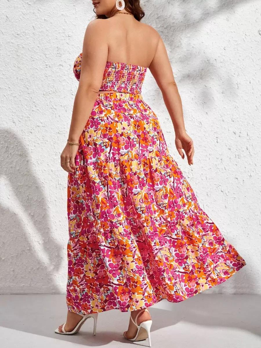 SHEIN SPÓDNICA WZÓR KWIATY S06__50