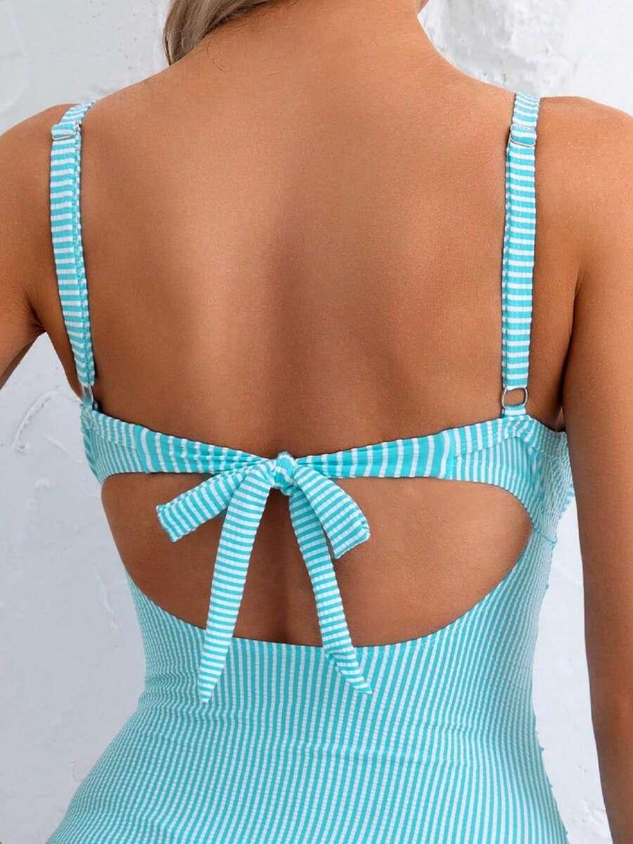SWIM BASICS NIEBIESKI JEDNOCZĘŚCIOWY STRÓJ KĄPIELOWY S09__XL