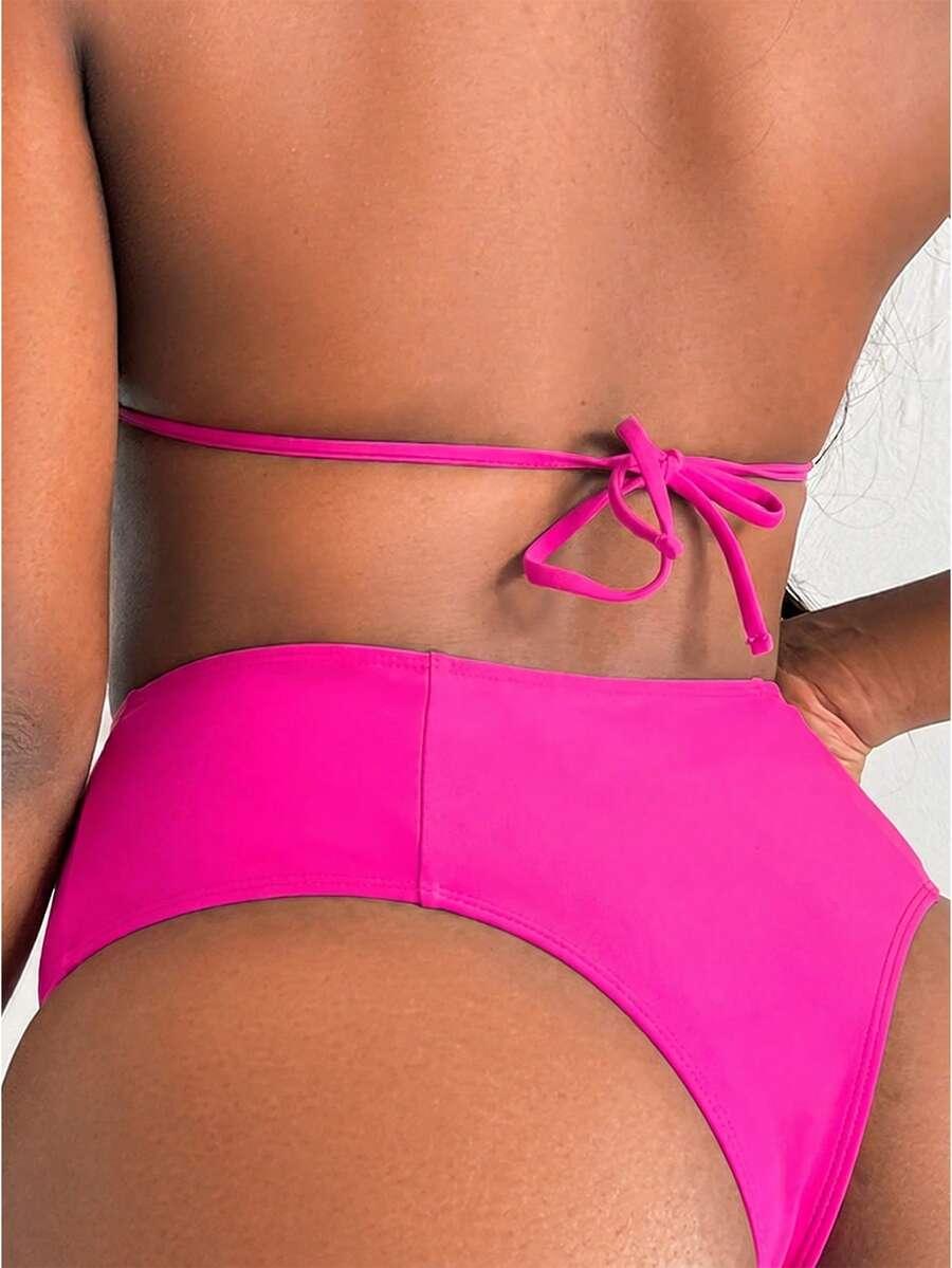 SLAYDIVA RÓŻOWY DÓŁ OD BIKINI MARSZCZENIE S06__S