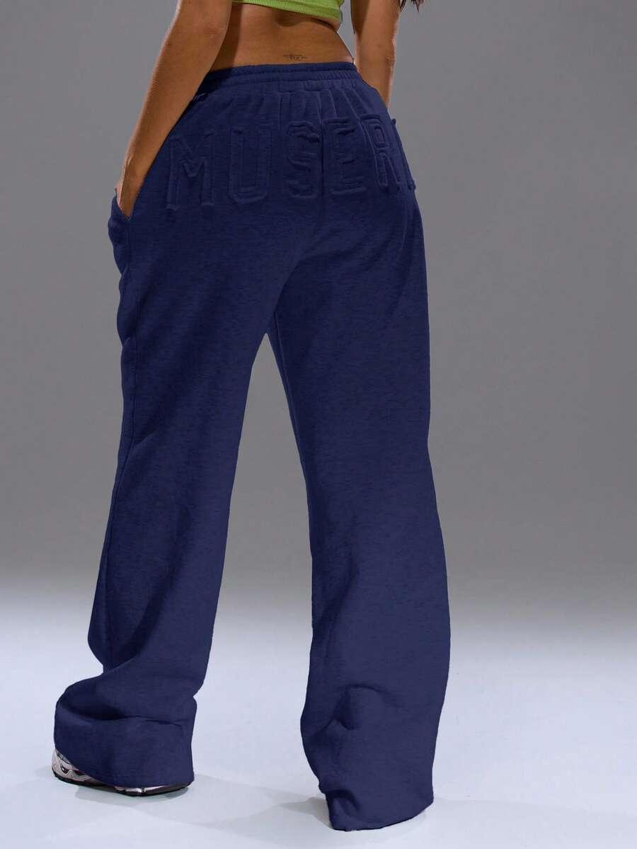 MUSERA GRANATOWE SPODNIE DRESOWE S06__XS