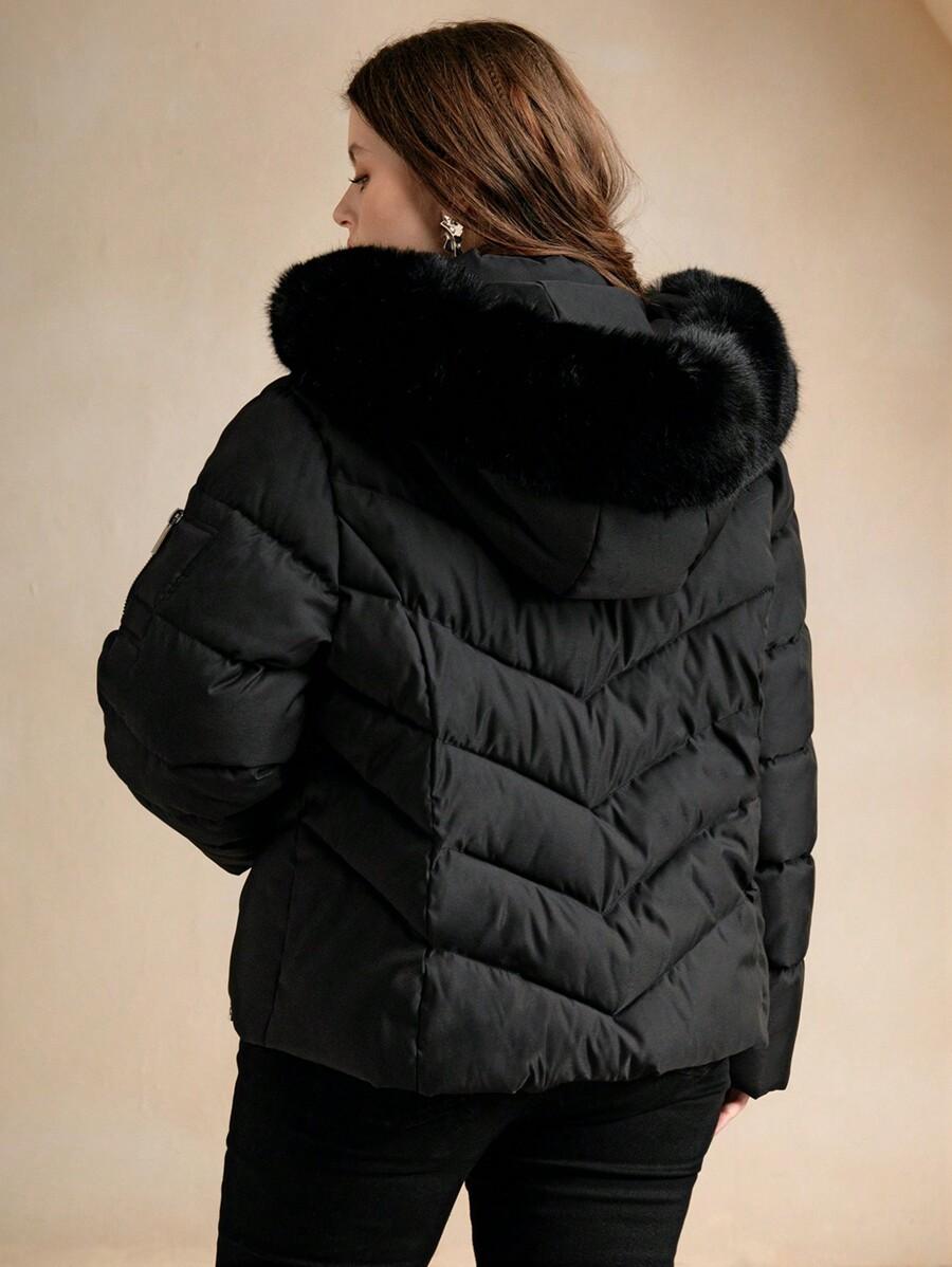 SHEIN CZARNA KURTKA KAPTUR W01__50