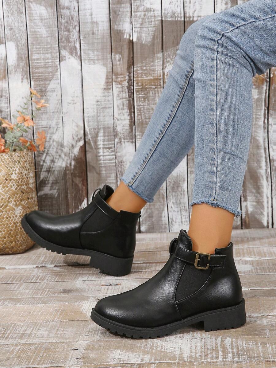 SHEIN CZARNE WSUWANE BOTKI W01__38