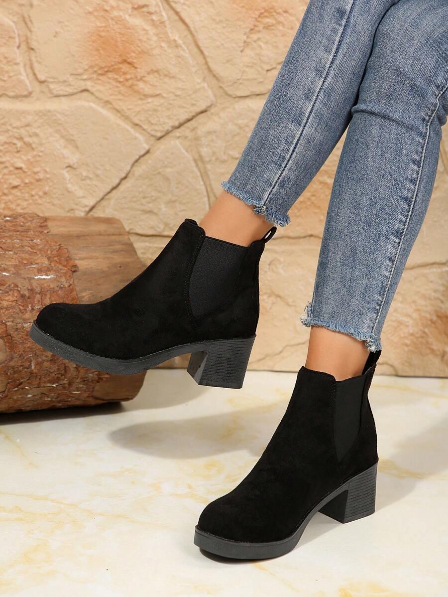SHEIN CZARNE WSUWANE BOTKI OBCAS W01__39