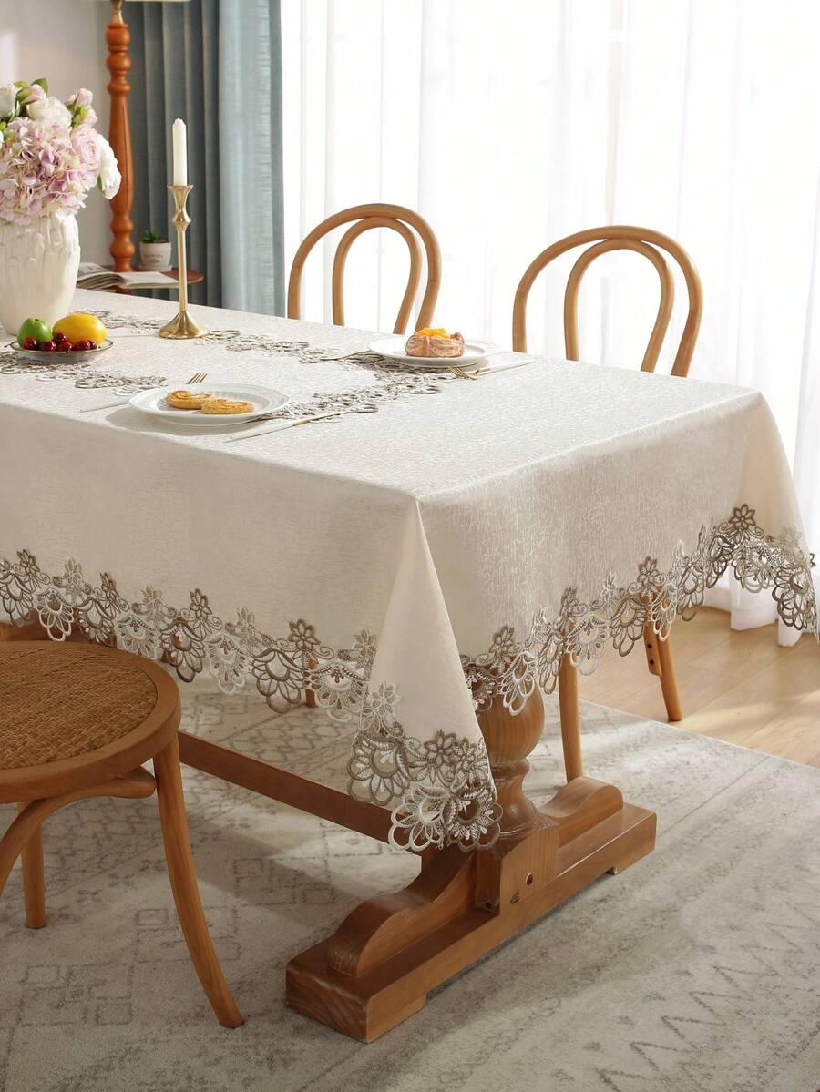 SHEIN BEŻOWY OBRUS ZDOBIENIE S07__60X60