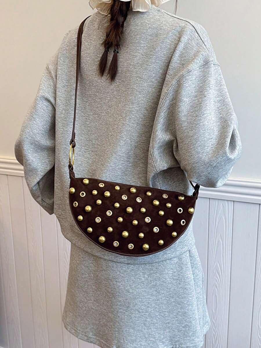 SHEIN BRĄZOWA TOREBKA NA RAMIĘ S07