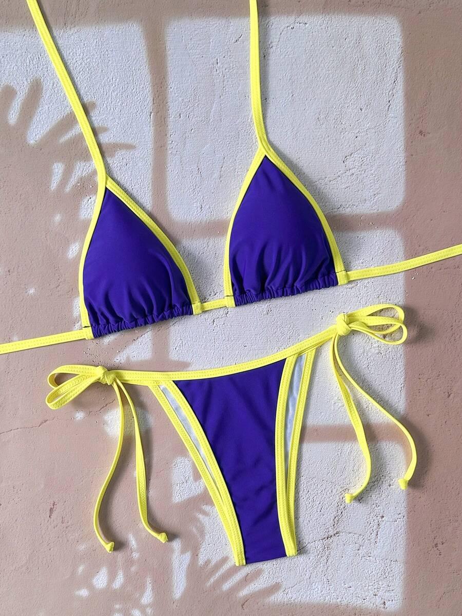 SHEIN DWUCZĘŚCIOWY STRÓJ KĄPIELOWY S09__L