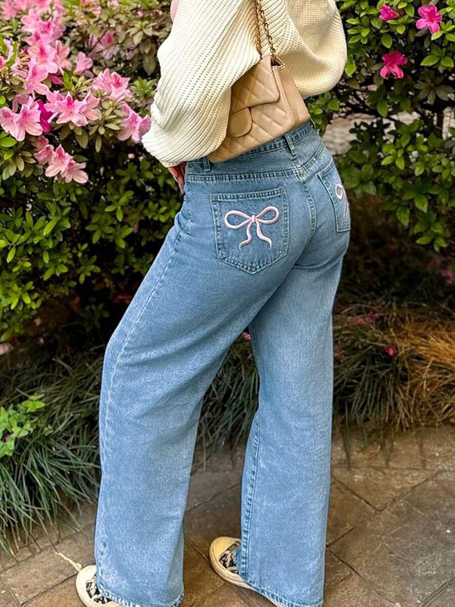 SHEIN NIEBIESKIE SPODNIE JEANS S06__S