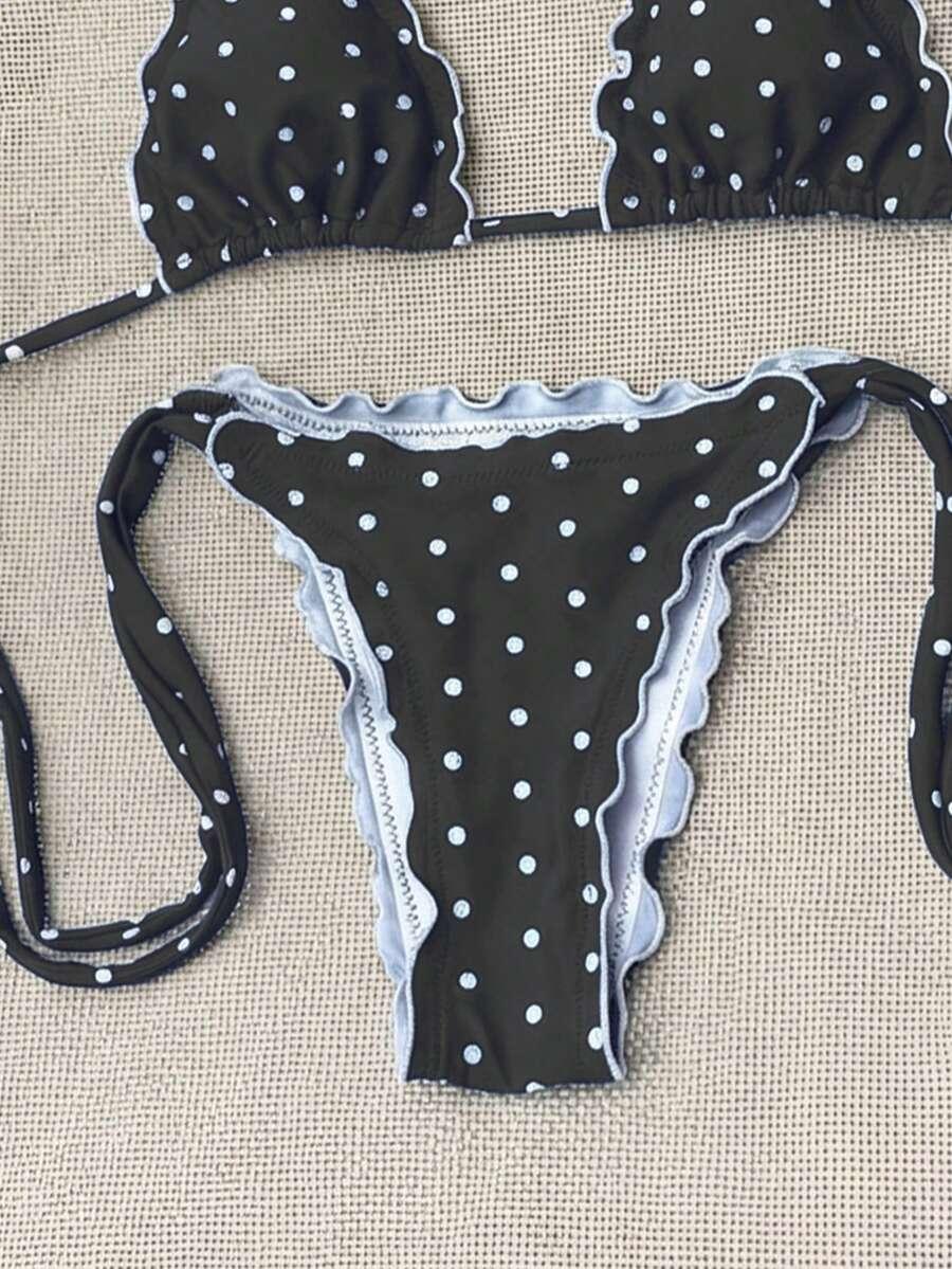SWIM MOD DWUCZĘŚCIOWY STRÓJ KĄPIELOWY W GROSZKI S09__S