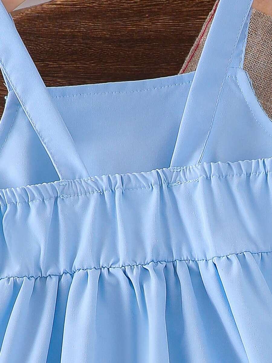 SHEIN NIEBIESKA SUKIENKA KWIATY S06__104-110