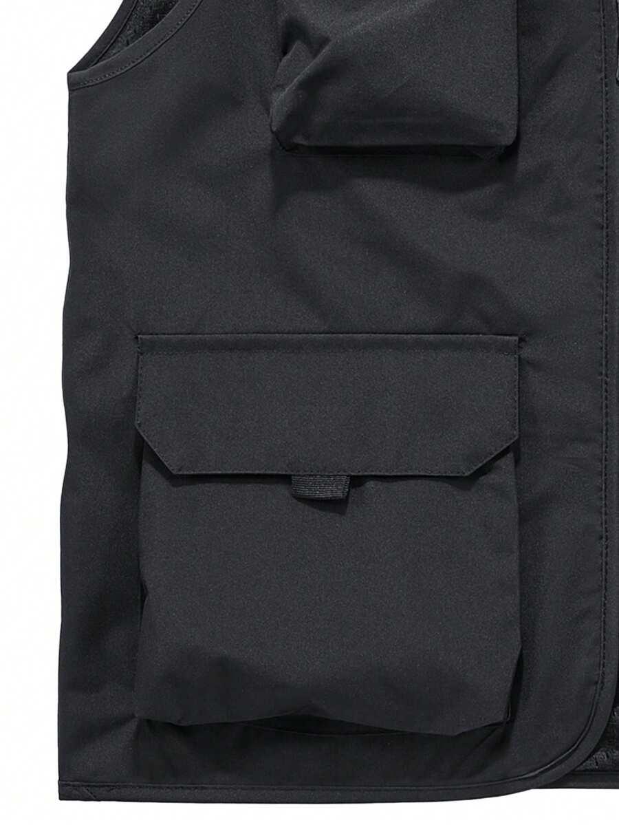 SHEIN CZARNA KAMIZELKA SPORTOWA S06__XL