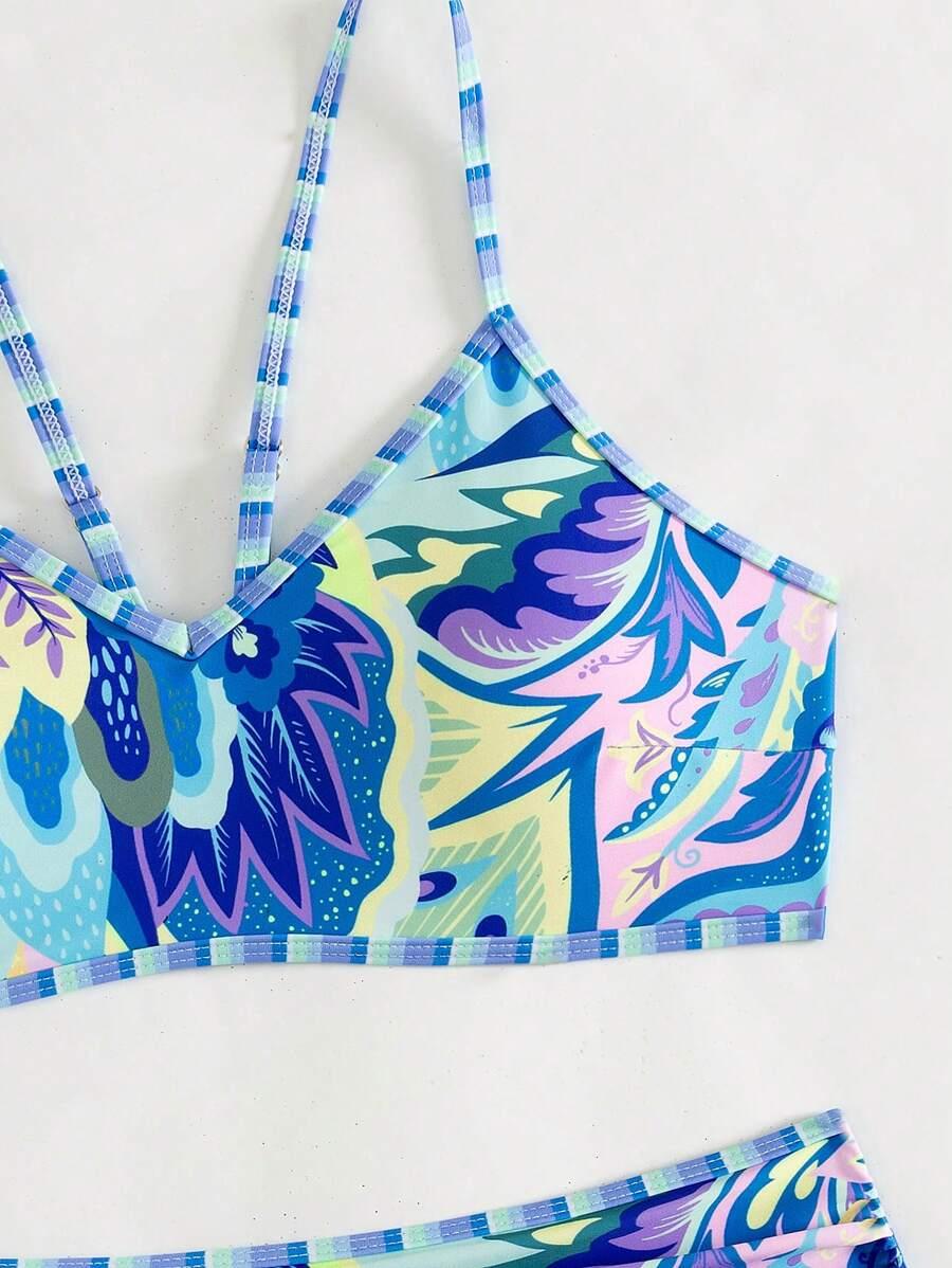 SHEIN DWUCZĘŚCIOWY STRÓJ KĄPIELOWY WZÓR S09__S