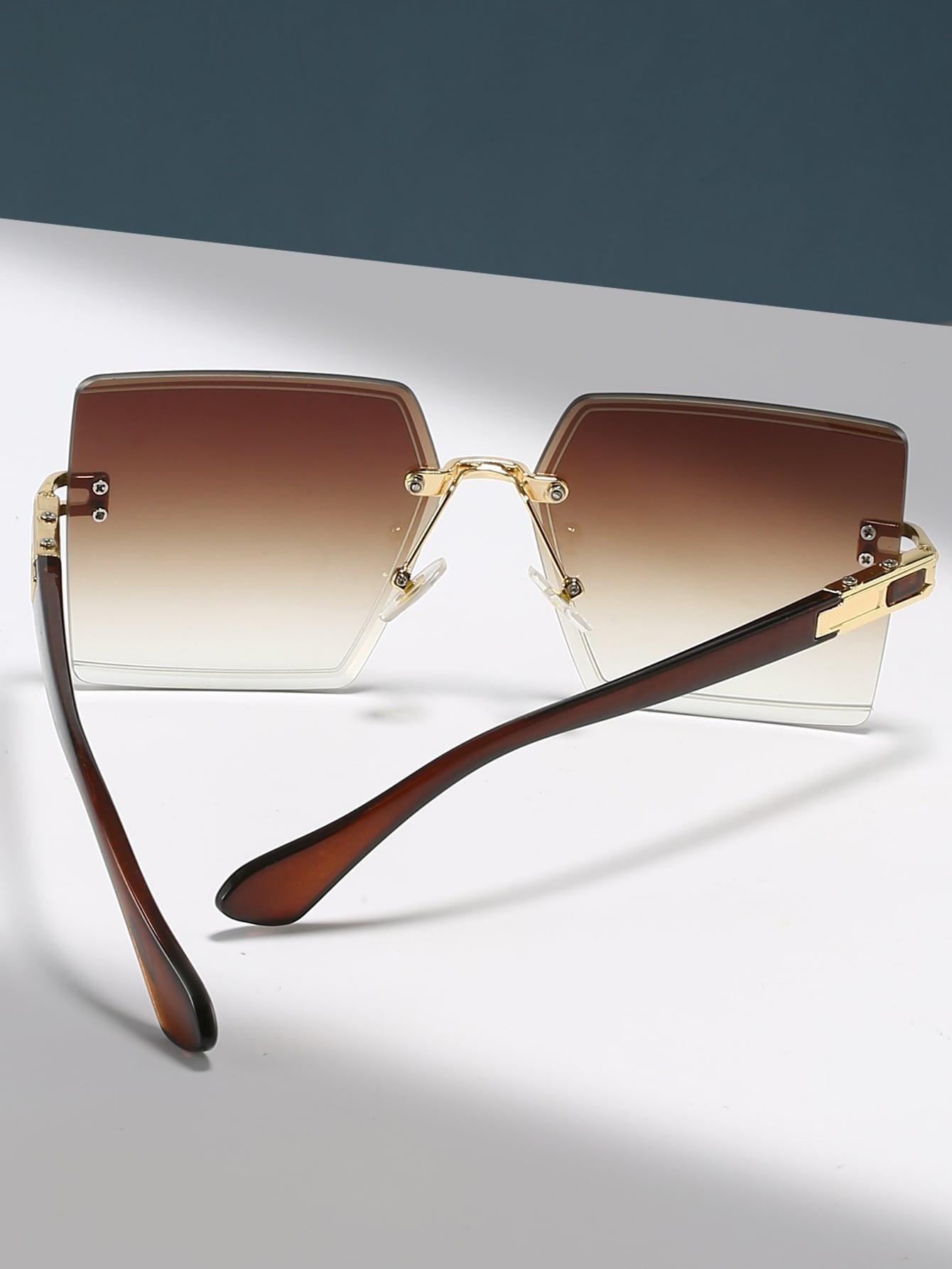 SHEIN BRĄZOWE OKULARY PRZECIWSŁONECZNE S07