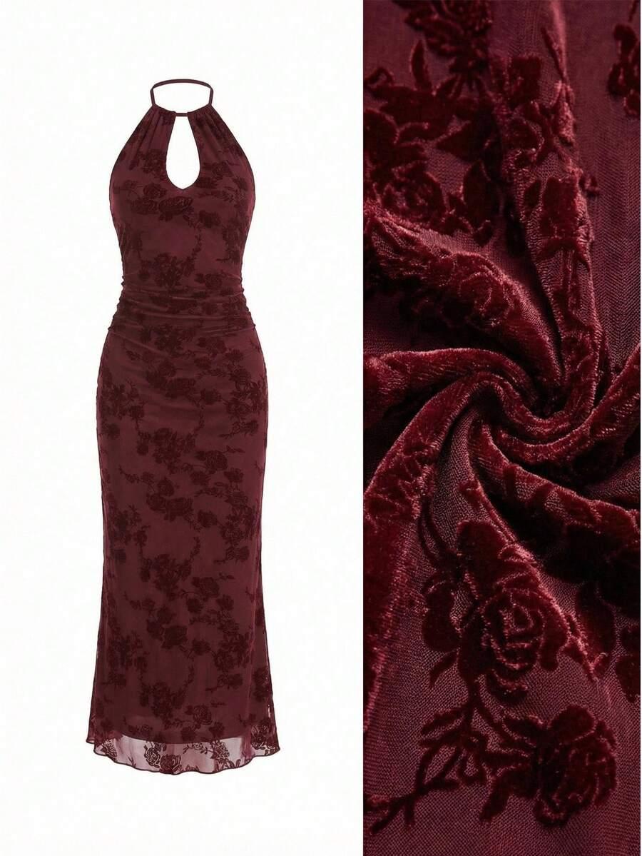 EASTFLAIR2 CZERWONA MIDI SUKIENKA S06__L