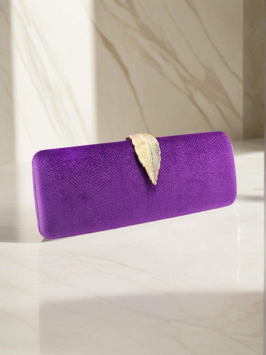 SHEIN FIOLETOWE TOREBKA ZDOBIENIE S07__5X26X9CM