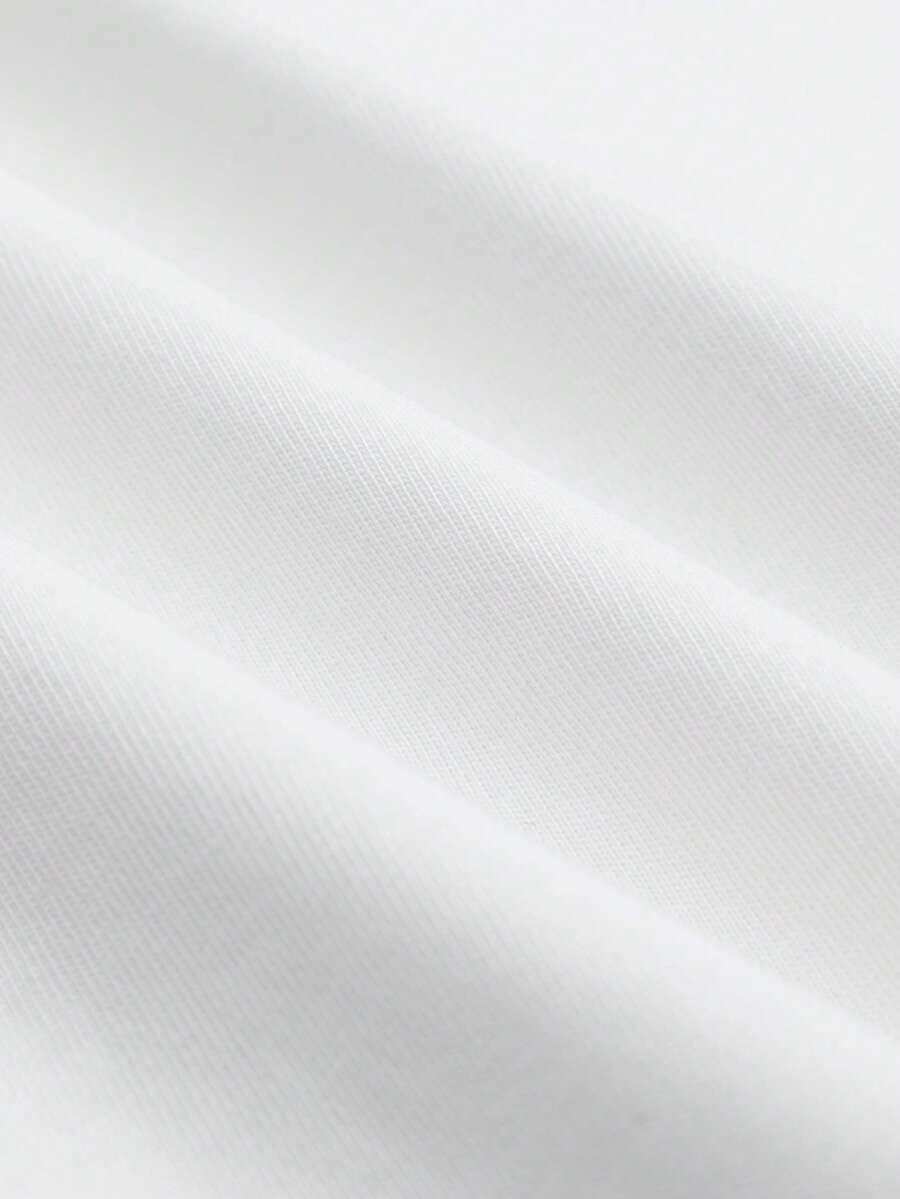SHEIN BIAŁY T-SHIRT NADRUK S06__S