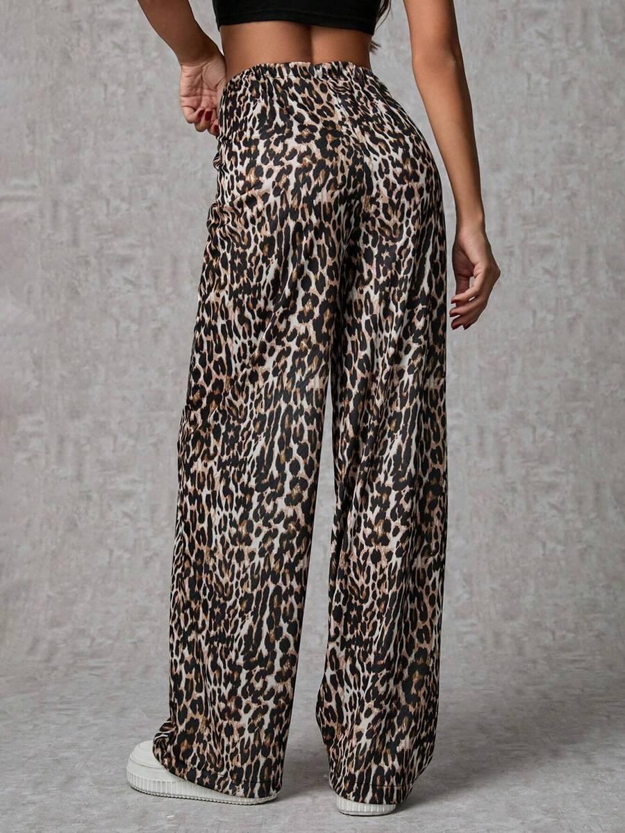 SHEIN SPODNIE ANIMAL PRINT S06__L