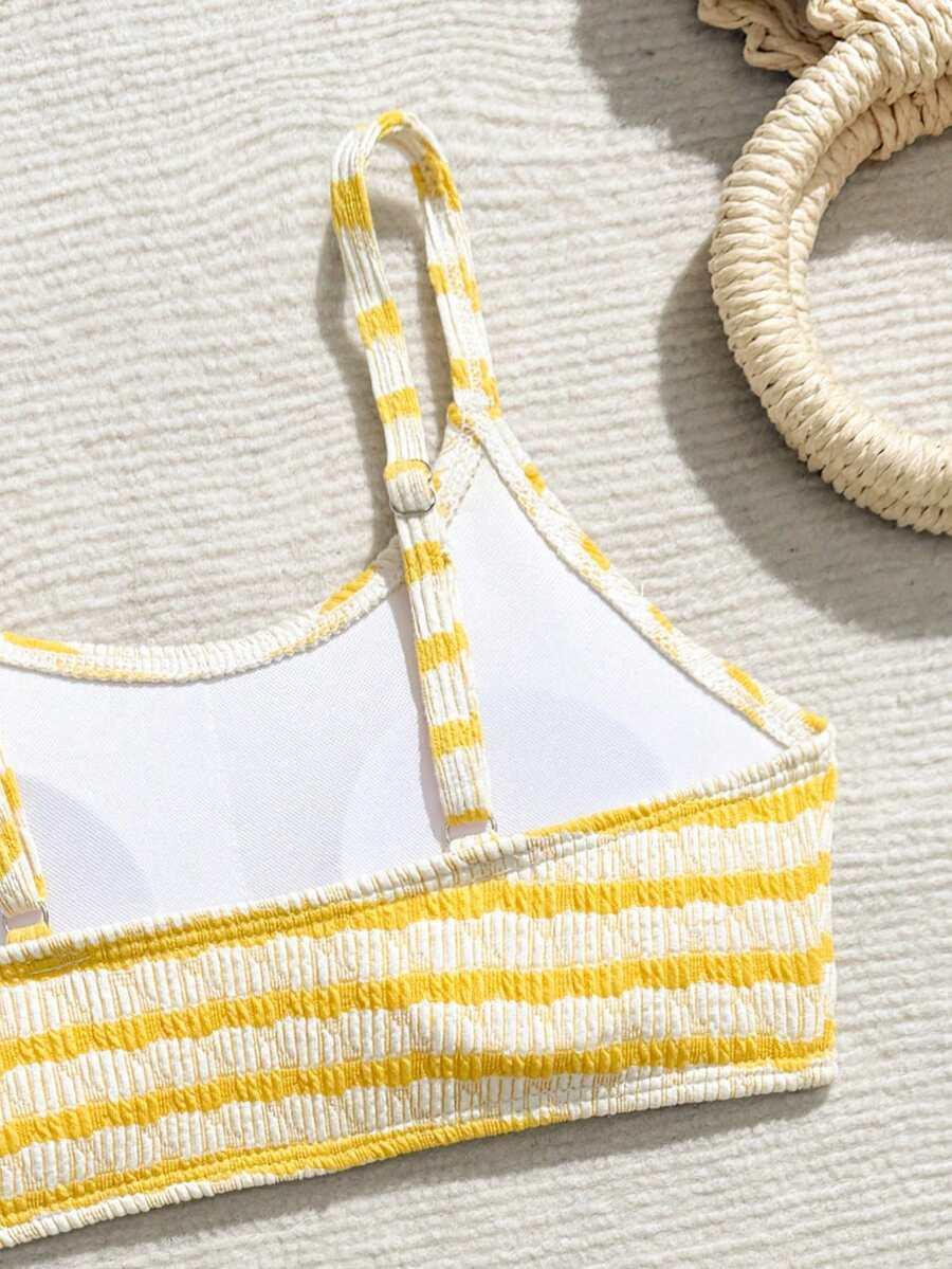 SHEIN DWUCZĘŚCIOWY STRÓJ KĄPIELOWY S09__122-128