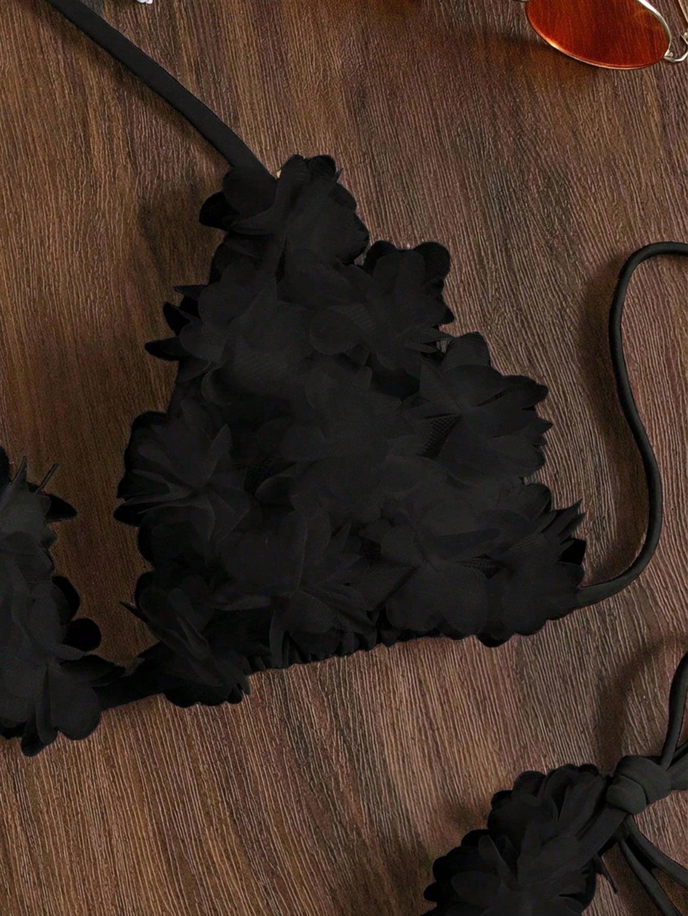 SHEIN DWUCZĘŚCIOWY STRÓJ KĄPIELOWY S06__L