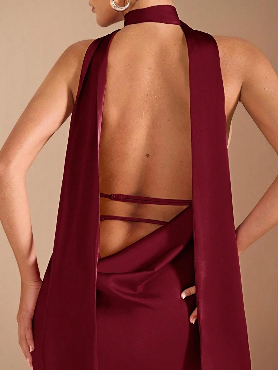 SHEIN BORDOWA MAXI SUKIENKA S06__XS