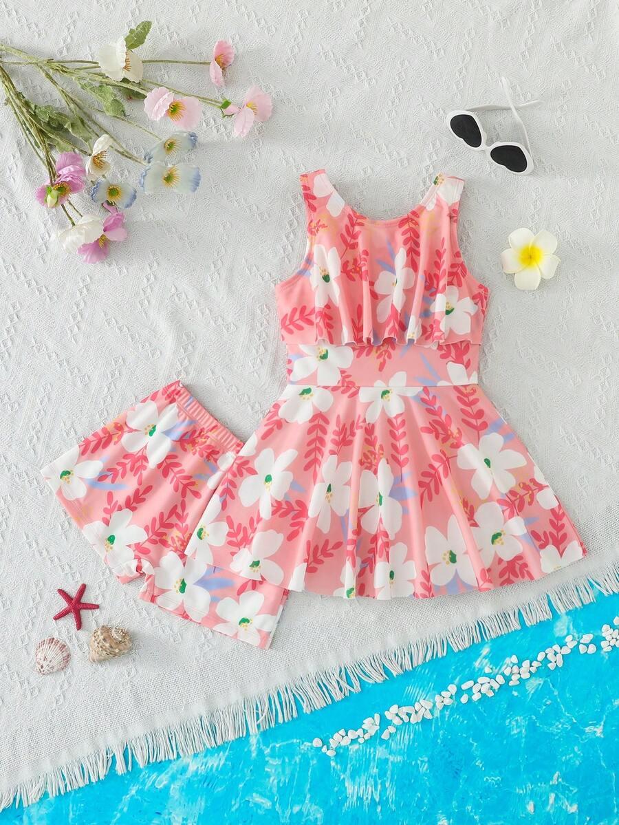 SHEIN DWUCZĘŚCIOWY STRÓJ KĄPIELOWY S09__122-128