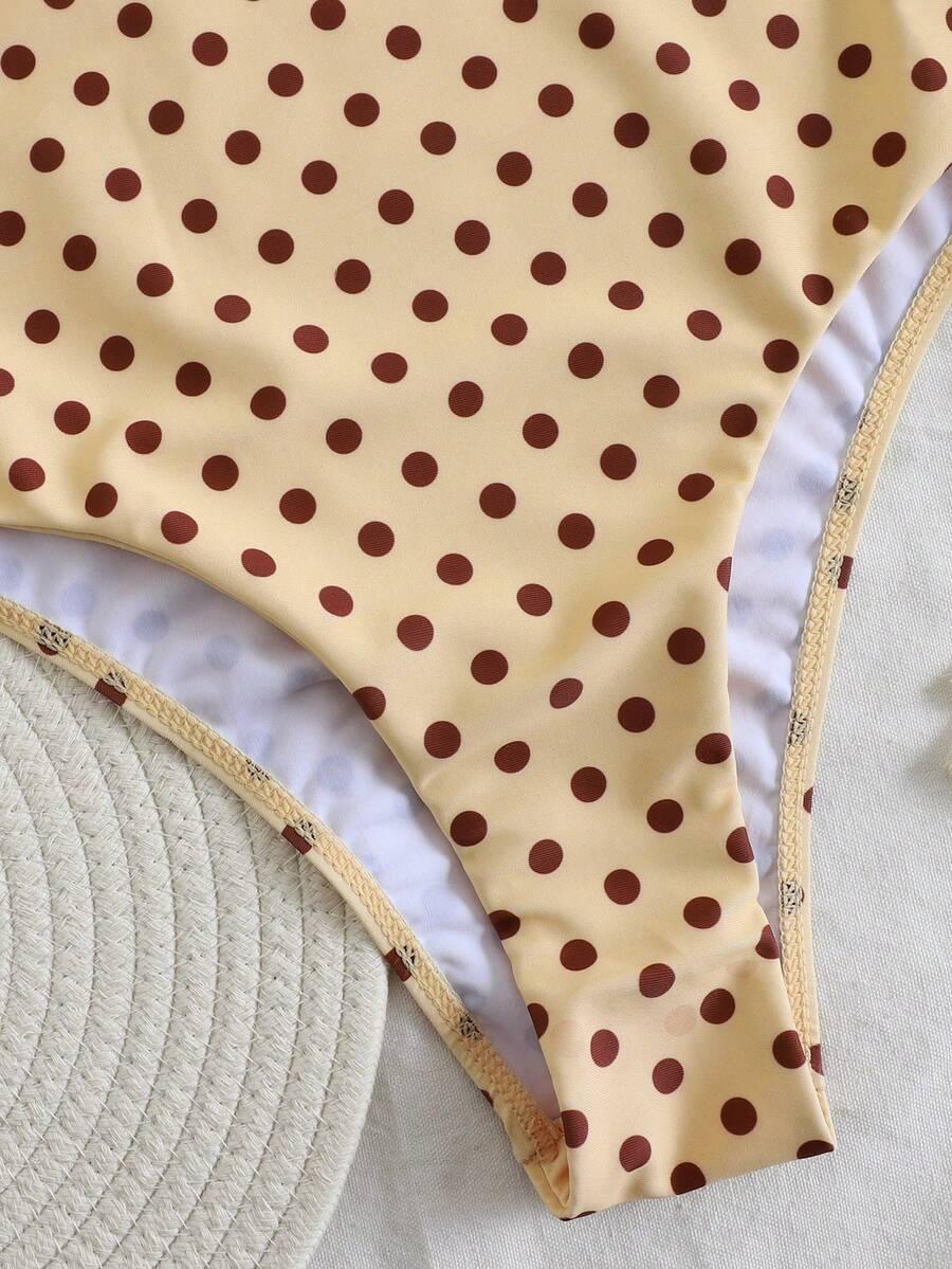 SHEIN JEDNOCZĘŚCIOWY STRÓJ KĄPIELOWY PRINT S09__L