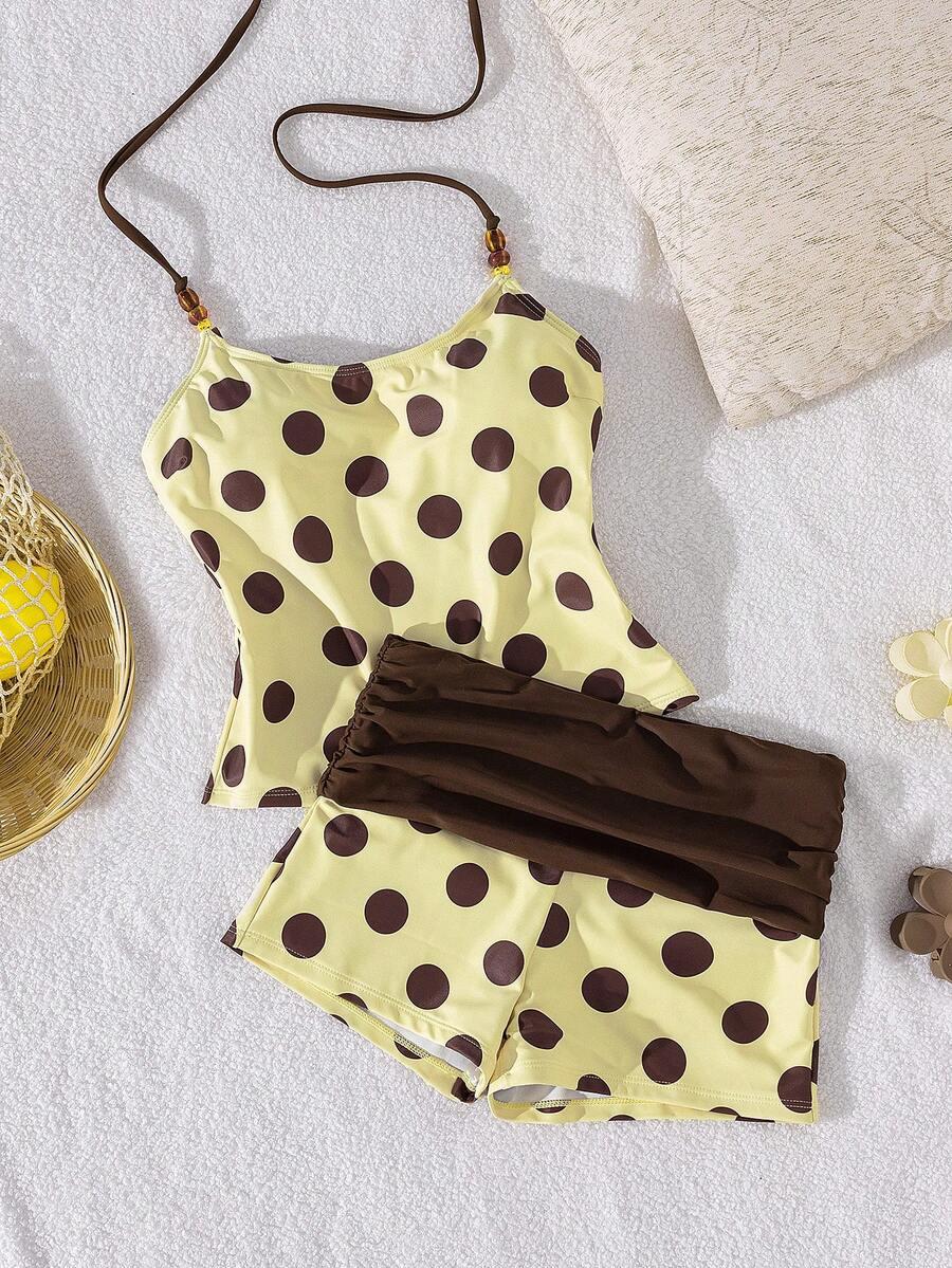 SHEIN DWUCZĘŚCIOWY STRÓJ KĄPIELOWY S09__L