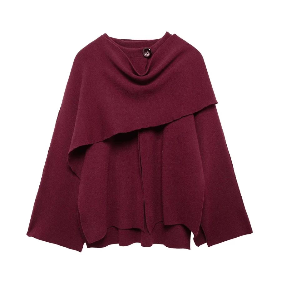 SHEIN BORDOWE PONCZO GUZIK W01__M