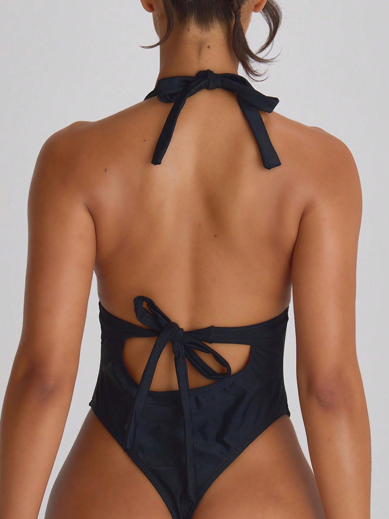 SHEIN JEDNOCZĘŚCIOWY STRÓJ KĄPIELOWY PK01__S