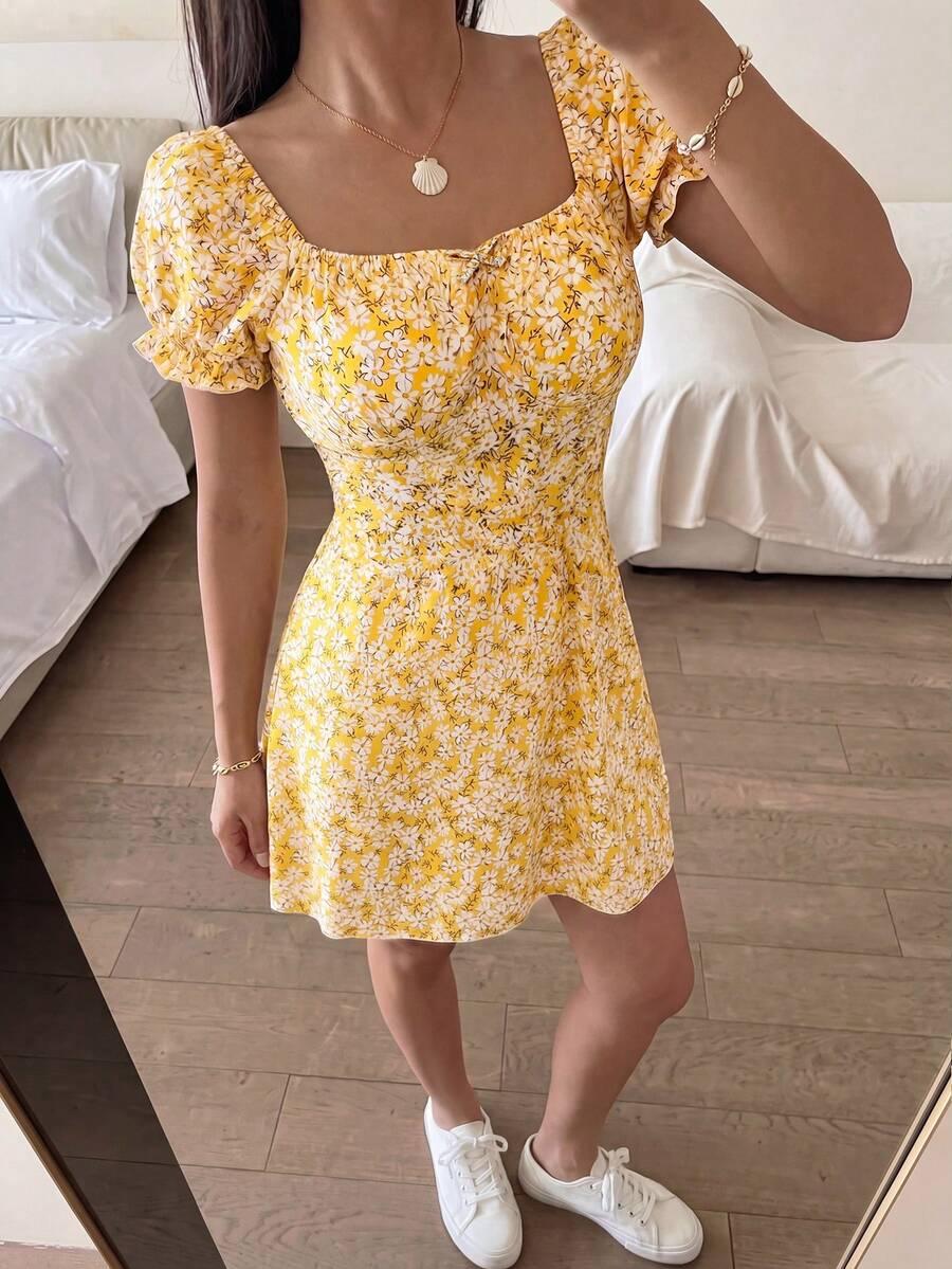 SHEIN SUKIENKA Z KRÓTKIM RĘKAWEM S09__166-170