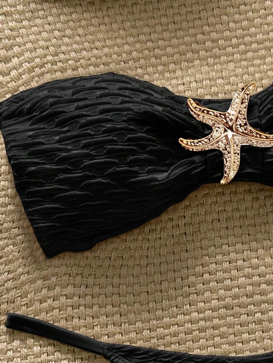 SHEIN TRZYCZĘŚCIOWY STRÓJ KĄPIELOWY S09__XS